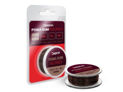 Delphin POWA GUM Absorber Barna 0.6mm/4kg/10m