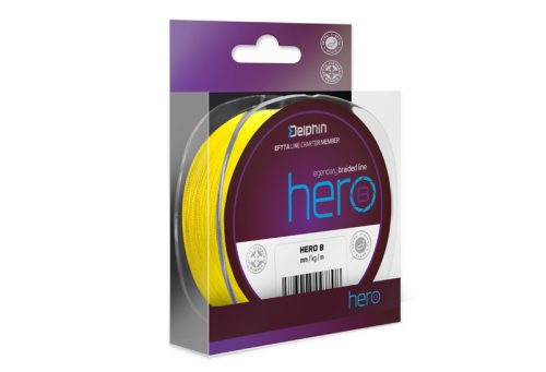 Delphin HERO 8 / fluo sárga 0,12mm 8,2kg  117m