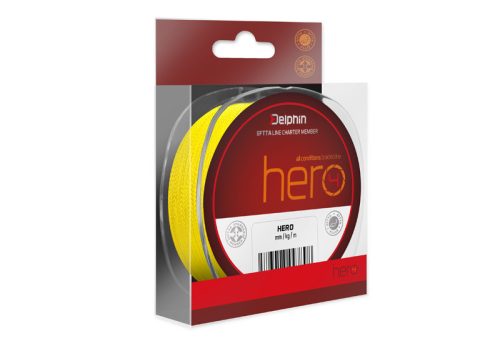 Delphin HERO 4 / fluo sárga 0,25mm 16,8kg  117m