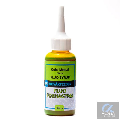 NOVÁKFEEDER GOLD MEDAL SERIE METHOD SYRUP FLUO FOKHAGYMA 75ML