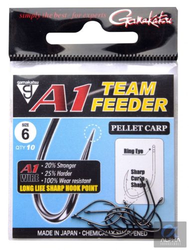 A1 TEAM FEEDER EYED HOOKS PELLET CARP