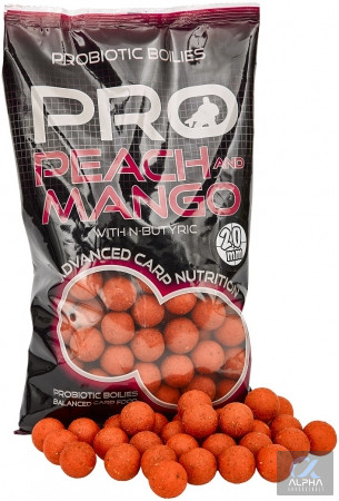 PRO PEACH & MANGO BOILIES 800g