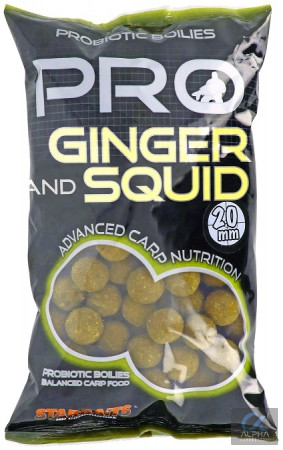 PRO GINGER SQUID BOILIES 800g