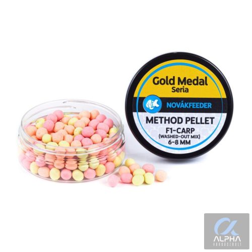 Gold Medal Method Pellet 6-8 mm F1 CARP (WASHED-OUT MIX)