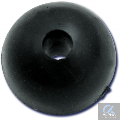 BLACK CAT RUBBER SHOCK BEAD 10DARAB Ø10MM