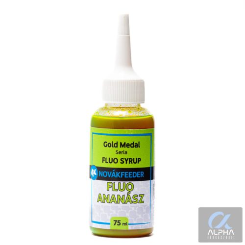 NOVÁKFEEDER GOLD MEDAL SERIE METHOD SYRUP FLUO ANANÁSZ 75ML