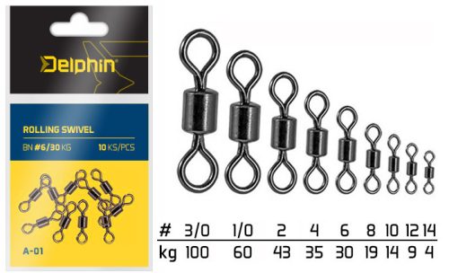 Rolling Swivel A-01/7db BN/3/0