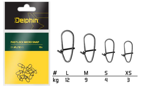 Fastlock micro snap /10db XS/3kg