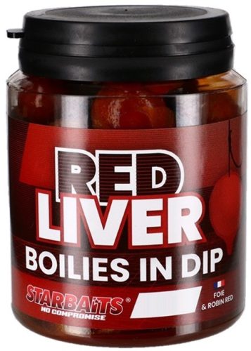 Boilies in Dip Red Liver 150g